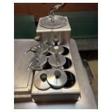 (2) Stainless Steel Ice Cream Condiment Dispensers
