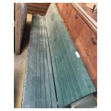 Vtg. Slatted Seat & Back Park Bench