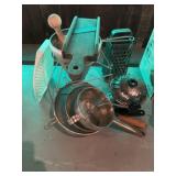 Kitchenwares - Colander, Slaw Board,