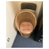 Rattan Chair with 2 Folding Chairs