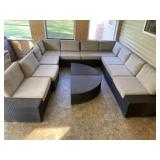 Vinyl Wicker Lounge Set