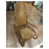 Oak Cane Seat Rocker