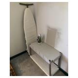 Ironing Board with Iron and Storage Shelf