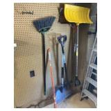 Driveway Markers, Shovels, Broom