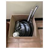 Box Lot of Cookware
