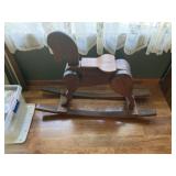 Large Softwood Rocking Horse