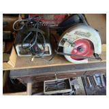Battery Charger with Circular Saw