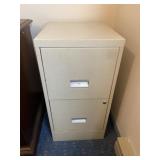 2 Drawer Metal File Cabinet