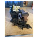 3-1/2" Bench Vise, Sump Pump, Jack