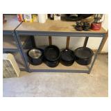 (2) Metal Utility Shelves