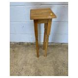Small Square Oak Plant Stand