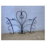 Antique Metal Scroll Form Plant Holder