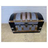 Antique Dome Top Steamer Trunk