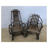 (2) Twig Form Rocking Chairs