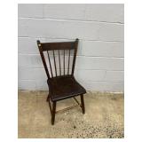 Spindle Back Plank Seat Chair