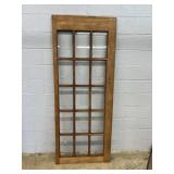 Vtg. 18-pane Glazed Interior Door
