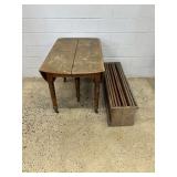 Vtg. Drop Leaf Extension Table
