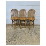3 Modern Swivel Bar Stools