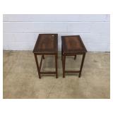 (2) Oriental Motif Stacking Tables