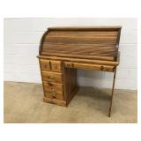 Modern Pine Roll Top Desk