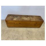 Antique Double Lid Wood Box