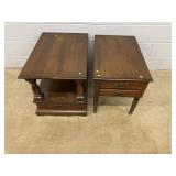 (2) Pine End Tables