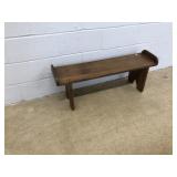 Homemade Softwood Vtg. Bench