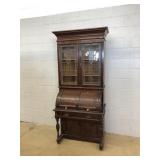 Antique Bookshelf Top Desk