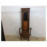 Vtg. Oak Hall Tree