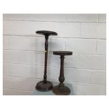 2 Various Wooden Plant Stands