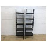 (2) Tapered Front Open Display Stands
