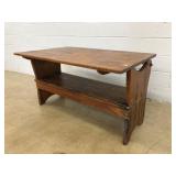 Pin Top Antique Bench Table