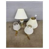 (4) Various Table Lamps