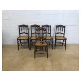 5 Cane Seat Side Chairs