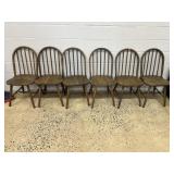(6) Spindle Back Dinette Side Chairs