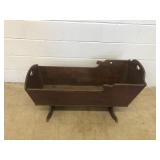 Antique Walnut Dovetailed Cheese Cutter Cradle