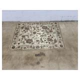 Small Floral Throw Rug