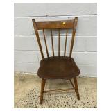 Spindle Back Plank Seat Chair