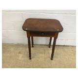 Vtg. Walnut 1-drawer Stand