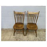 (2) Bent Arrowback Vtg. Side Chairs