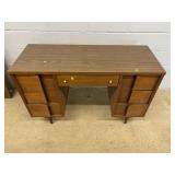 Mid Century Double Pedestal Desk