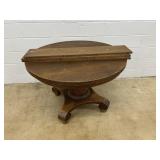 Oak Circular Extension Table
