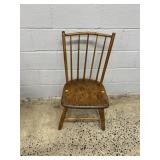 Vtg. Bamboo Spindle Back Side Chair