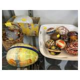 Paint Decorated Eggs with Candy Container