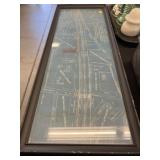 Framed Railroad Map of Lititz, PA