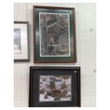 (2) Framed Fox Photographs