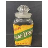 Vintage Glass Cough Drop Canister