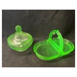 (2) Pieces of Uranium Glass