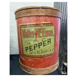 Cardboard and Wood Pepper Canister