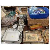 Enamelware, Stemware, Building Blocks, etc.